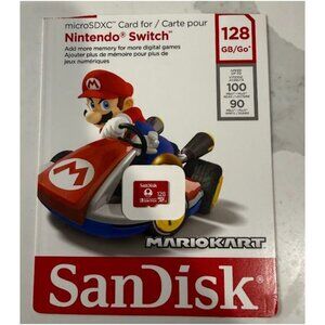 Nintendo Switch SanDisk 128GB Micro SDXC Flash Memory Card
